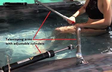 Rowing Oars w/Adj. Pneumatic Resistance